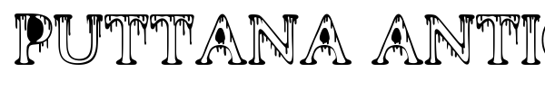 Puttana Antique font preview